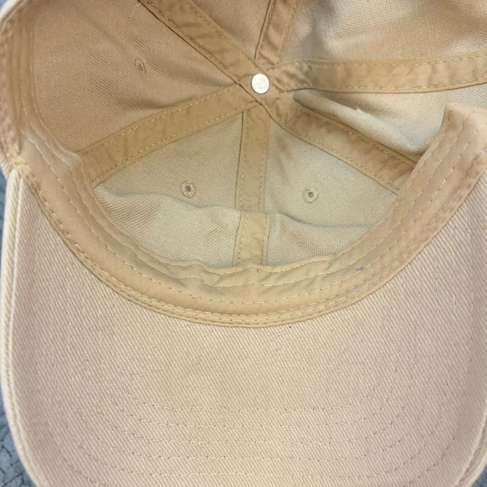 Otto Tan Khaki Dad Hat Baseball Cap Embroidered Bag and Heel Graphic Adjustable